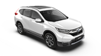 Tříčtvrtinový pohled zpředu na model Honda CR-V