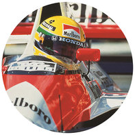 Ayrton Senna v závodním voze Honda Formule 1