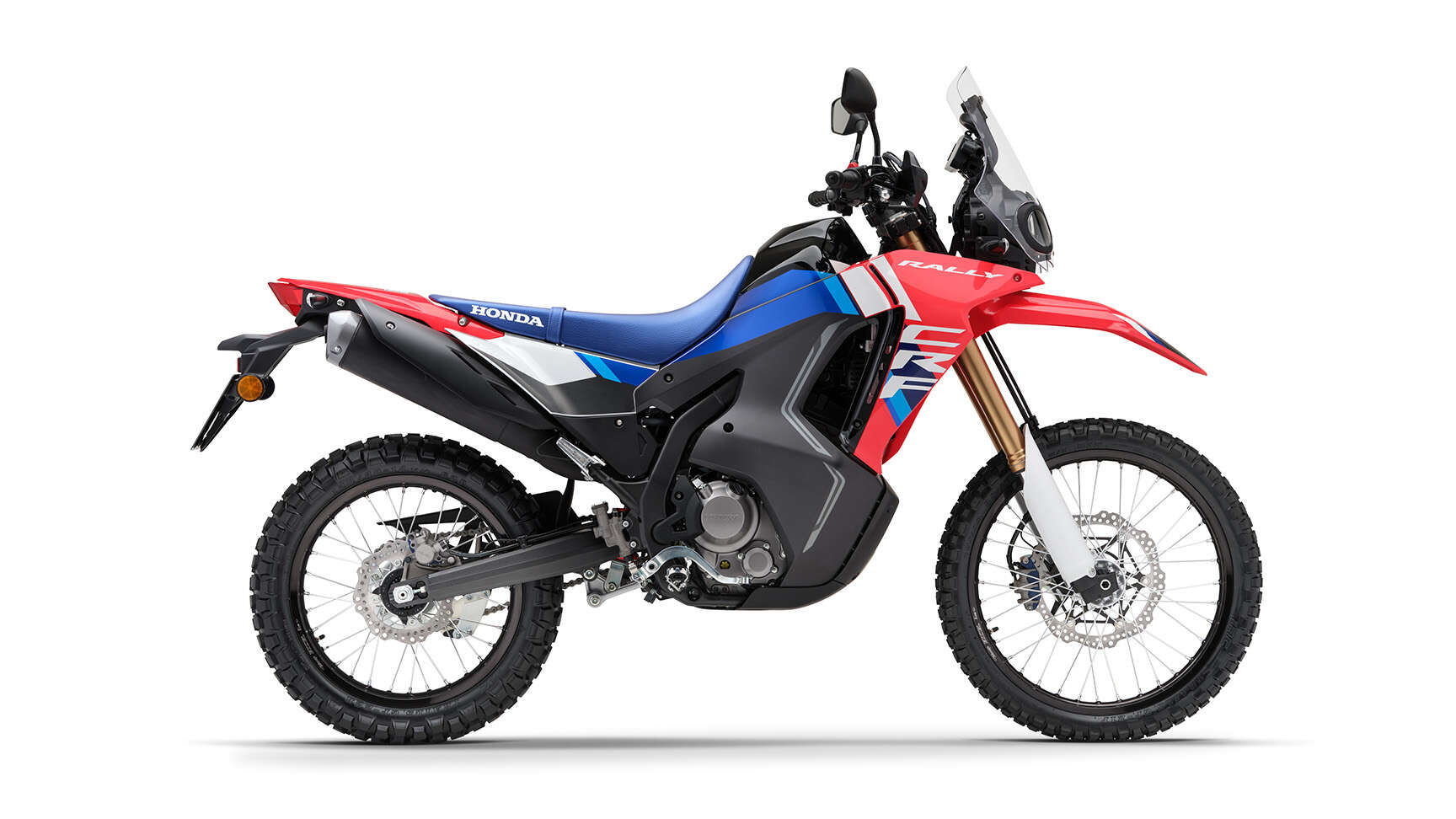 Boční pohled na model CRF300 Rally