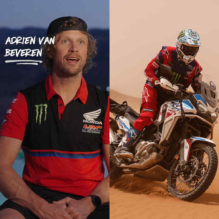 Adrien Van Beveren hovoří se zákazníky Honda Adventure Roads